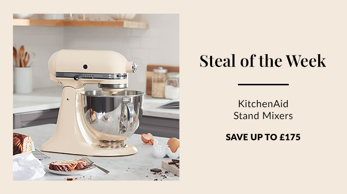 Steal of the Week: KitchenAid Looking for a steal? Save up to £175 on the KitchenAid Stand Mixer, available in a variety of stylish colours and with Express Delivery.