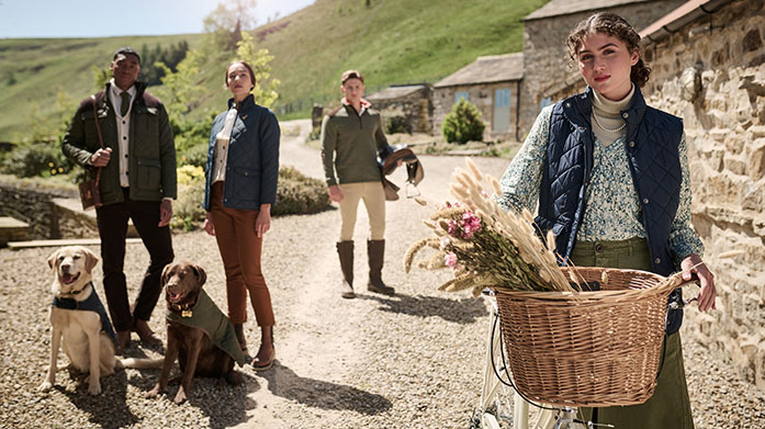 Escape To The Country Meet country clothing experts, Schöffel, LeMieux and friends for reversible gilets, polo shirts, dog collars and so much more. Our edit combines tradition and passion for your perfect countryside style.