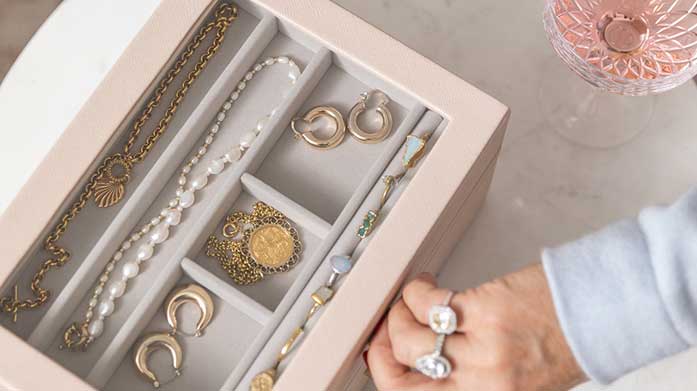 Stackers Jewellery Storage Stackers brings you a home for your jewellery, makeup, tech and accessories. Who said organisation has to be boring?