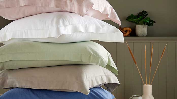 Spotlight on: Lightweight Linen Bedding Shop the most luscious linen blend bedding to keep you cool this summer, from brands such as Hotel Living, Morris & Co. and Piglet in Bed.
