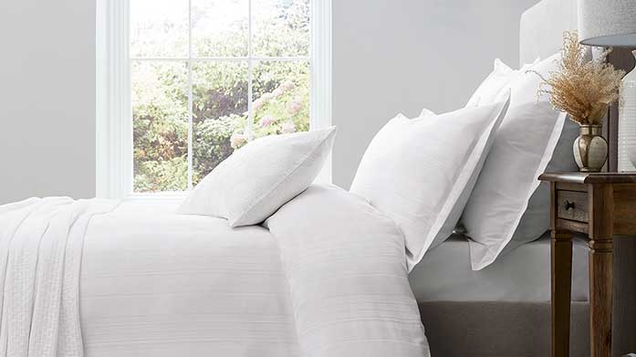 The White & Neutral Bedding Edit Find warmth and comfort in our neutral bedding collection. Choose from a wide range of high thread-count fitted sheets, duvet covers and pillowcases.