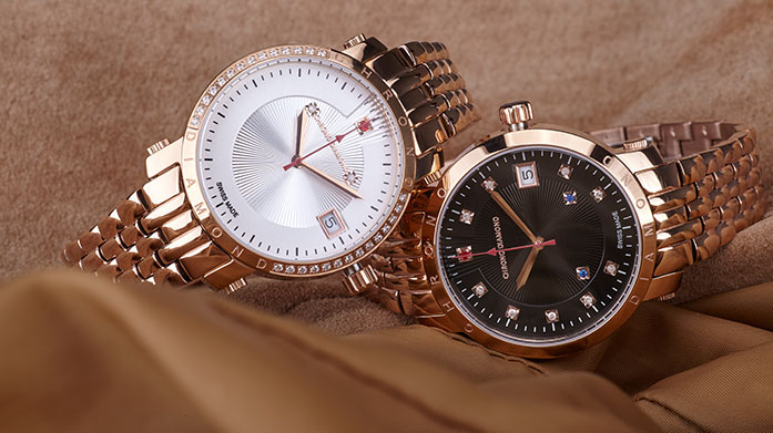 Swiss Timepieces For Him and Her  The luxury watch collection offers remarkable designs to enhance your elegant style. Find designer timepieces from Chrono Diamond and Mathieu Legrand.