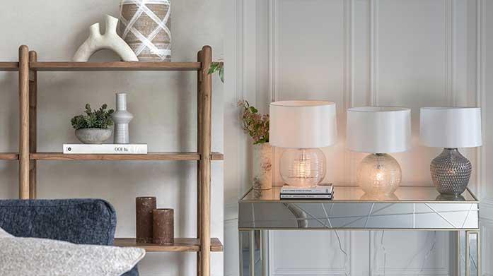 Luxury Lighting & Home Accessories by Gallery Living Shop an array of classic and modern interiors from Gallery Living, including textured throws, metal table lights, mouth-blown vases and more.