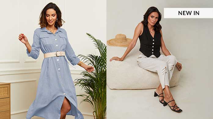 New in! Spring Linen For Her Shop spring & summer's favourite fabric in our new linen collection. Find linen dresses, tops, wide-leg trousers and more.