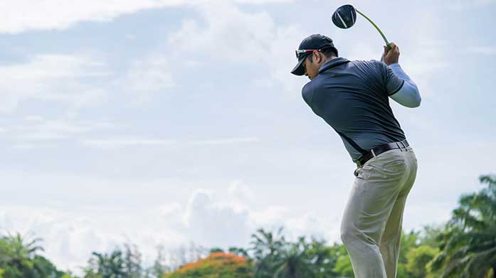 Express Golf Discounts For Him Grab Express Delivery on performance golfwear, including sweat-wicking base layers, water-resistant trousers and light yet insulating gilets from Cutter and Buck, Calvin Klein and Under Armour.