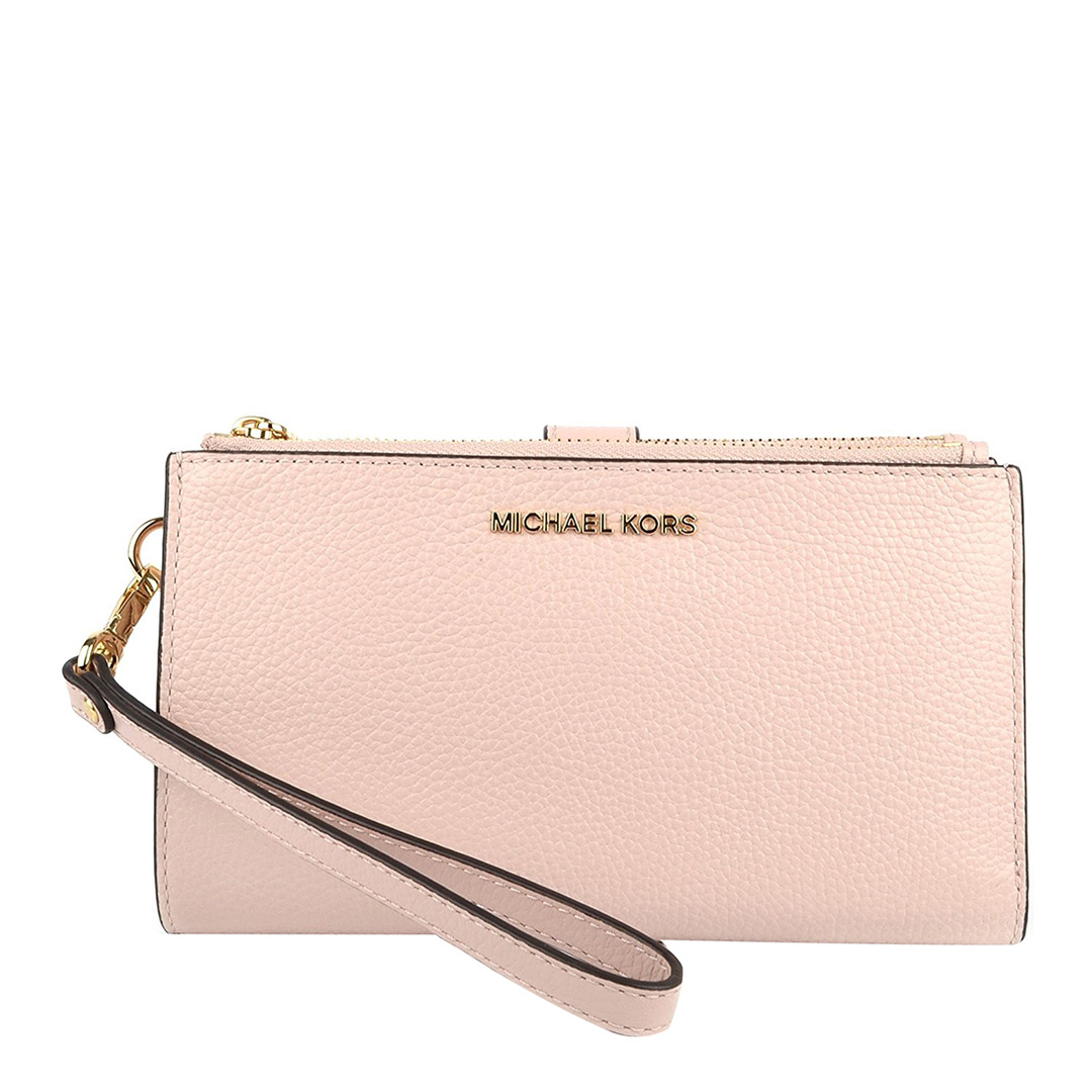 Rose Pink Adele Leather Wristlet - BrandAlley