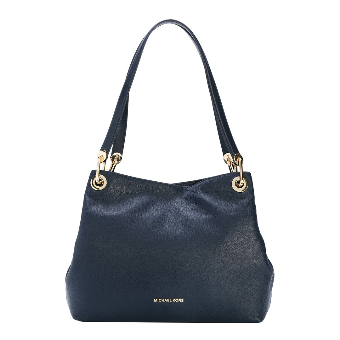 Admiral Blue Michael Kors Leather Tote Bag - BrandAlley