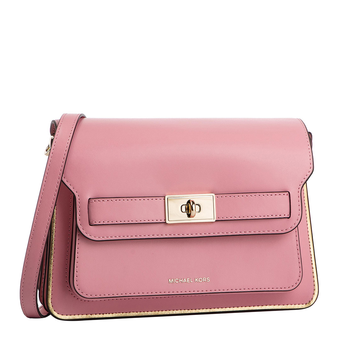 Carnation Pink Michael Kors Leather Handbag - BrandAlley