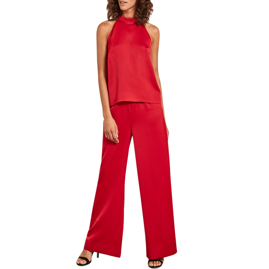 mint velvet red jumpsuit