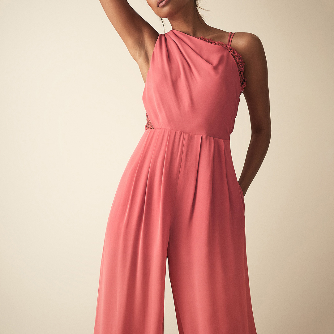 reiss coral jumpsuit