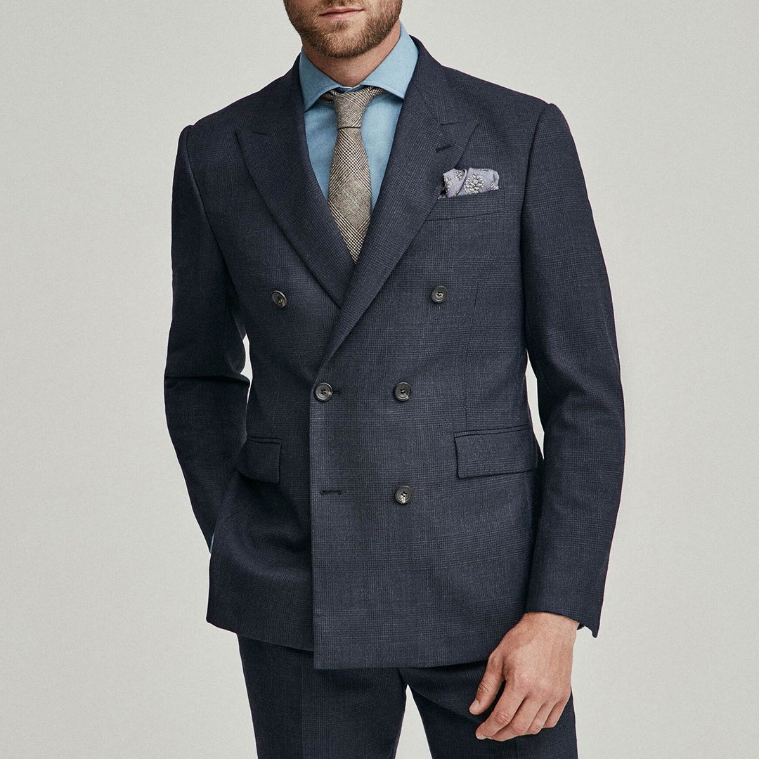 hackett double breasted suit