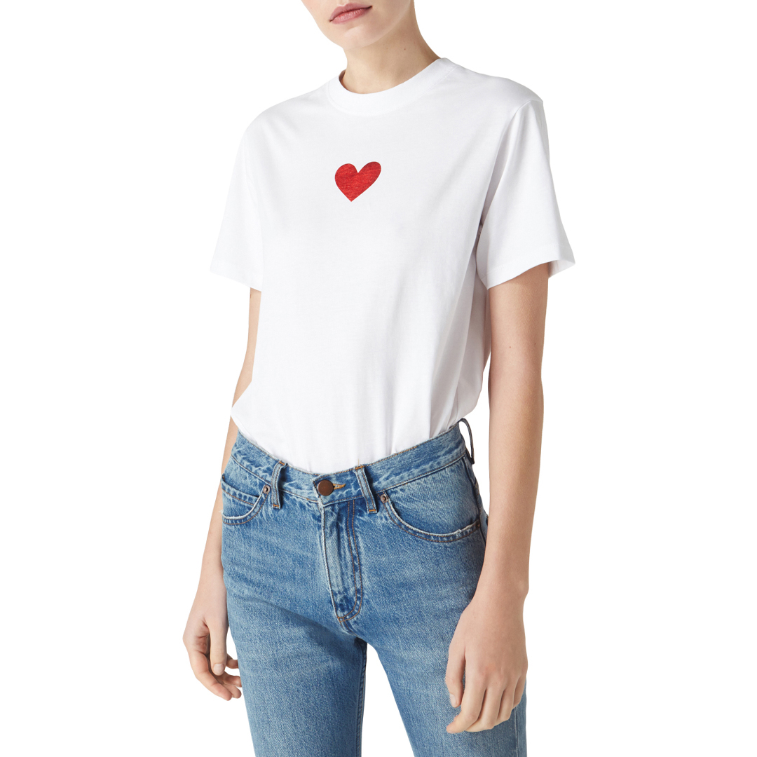 victoria beckham heart t shirt