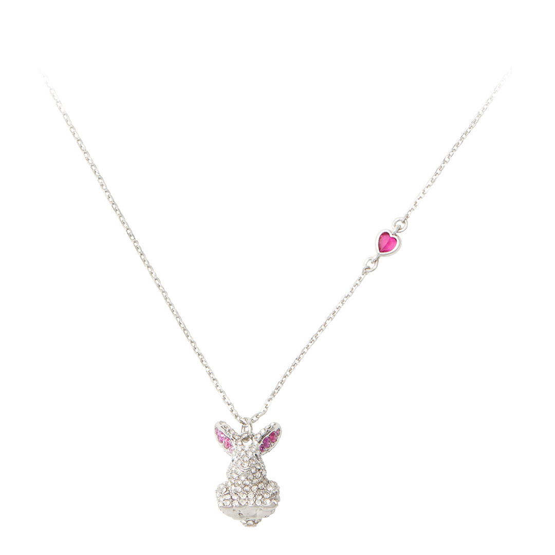 Silver Starring Bunny Mini Pendant Necklace - BrandAlley