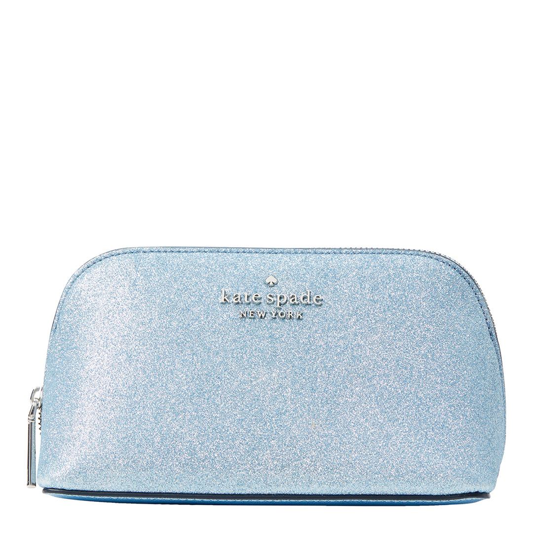 Frosty Sky Tinsel Fabric Small Cosmetic Case - BrandAlley