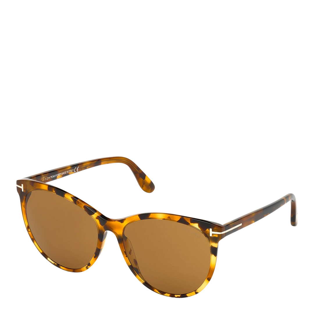 Women's Brown Tortoise Maxine Tom Ford Sunglasses 59mm - BrandAlley