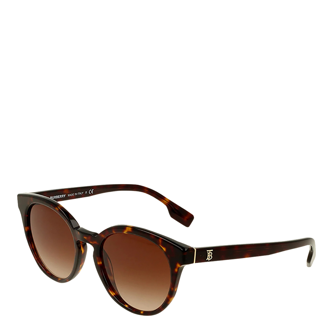 Women's Dark Brown Havana Burberry Sunglasses 52mm - BrandAlley