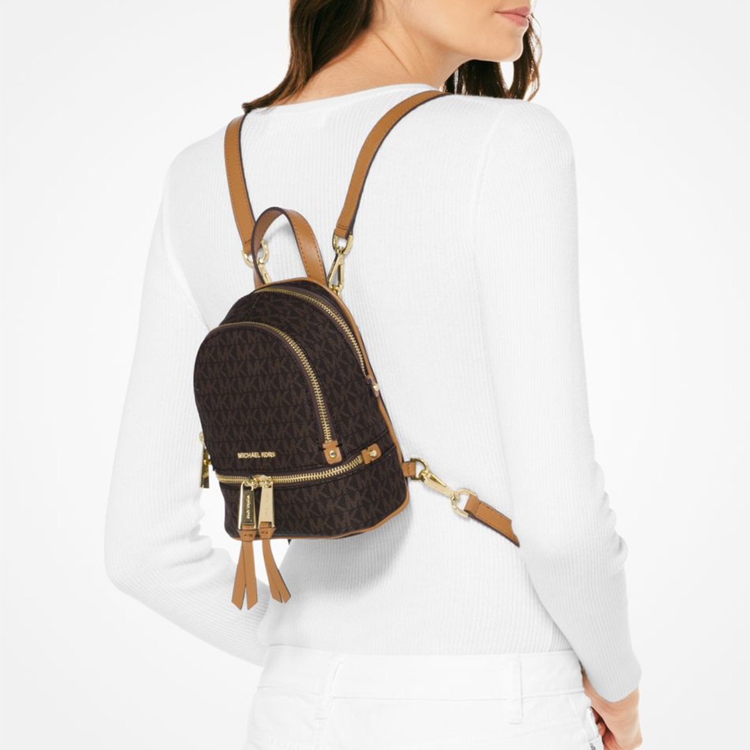 Brown Rhea Zip Top Extra Small Messenger Backpack - BrandAlley