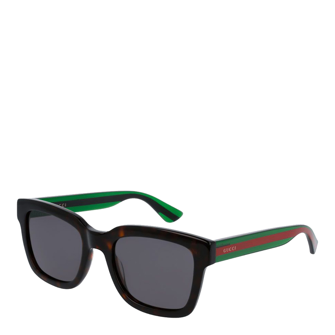 Women's Brown Havana/Green Gucci Sunglasses 52mm - BrandAlley