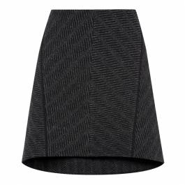 Charcoal/Black Wool Skirt - BrandAlley