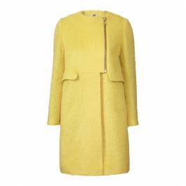 Yellow Winter Mohair Tailored Coat - BrandAlley