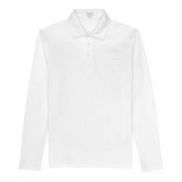 White Santie Cotton Polo Shirt - BrandAlley