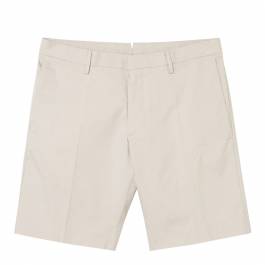 Beige Cotton Blend Bermuda Shorts - BrandAlley