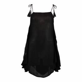 Black Embroidered Short Dress - BrandAlley
