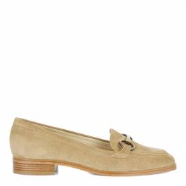 Sand Suede Monica Loafers - BrandAlley