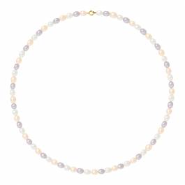 Freshwater Pearl Necklace With Spring Ring Clip - BrandAlley