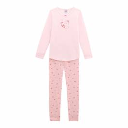Girl's Pink Delicate Floral Pyjamas - BrandAlley