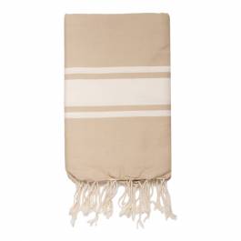 St Tropez Hammam Towel, Beige - BrandAlley