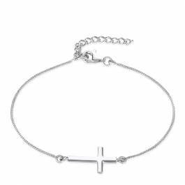 Silver Cross Pendant Bracelet - BrandAlley