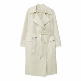 Natural Linen trench - BrandAlley