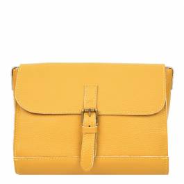 Yellow Leather Crossbody Bag - BrandAlley