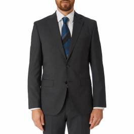 Charcoal Johnstons Classic Fit Jacket - BrandAlley