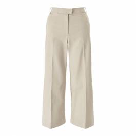 Stone Lux Panama Crop Flare Trousers - BrandAlley