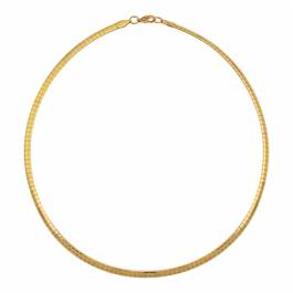 18K Gold Plated Omega Necklace - BrandAlley