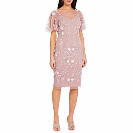 Pink Beaded Short Dress - BrandAlley