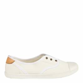 Off White Libby Canvas Plimsolls 