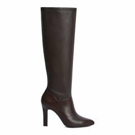 Brown Cressida Knee High Leather Boots