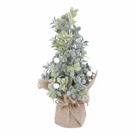Frosted Acrylic White Berry and Leaf Tree in Sack
