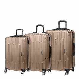 Large/Medium And Small Gold Suitcase Set of 3