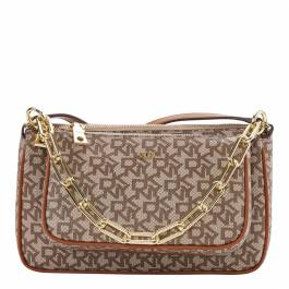 Chine Caramel Lexi Double Demi Crossbody Bag - BrandAlley