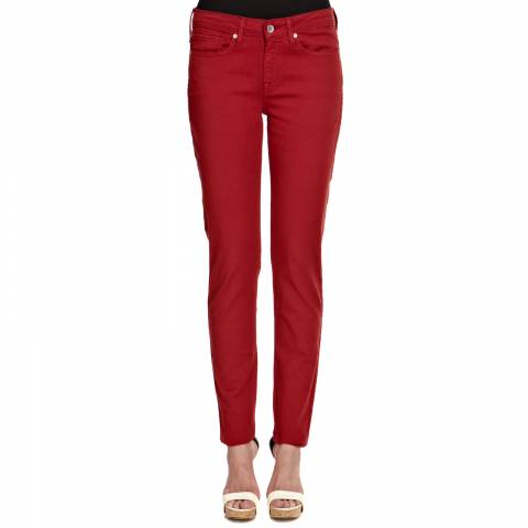 Red Classic Skinny Jeans - BrandAlley
