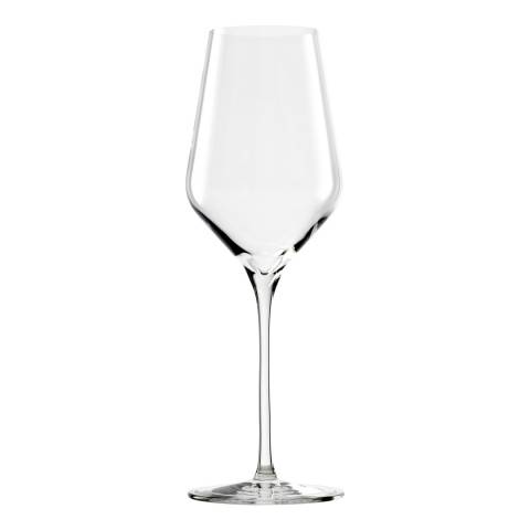 Stolzle Set of 6 Quatrophil Crystal White Wine Glasses, 404ml