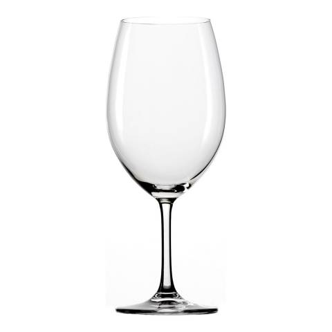 Stolzle Set of 6 Classic Crystal Bordeaux Glasses, 650ml