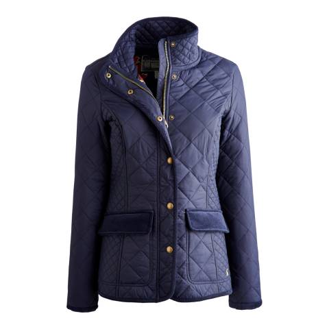 Women's Navy Quilted Jacket - BrandAlley