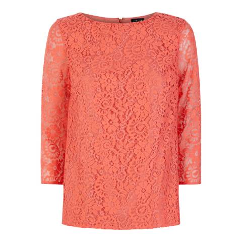 Coral Lace Top - BrandAlley