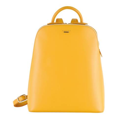 Yellow Leather Soho Backpack - BrandAlley