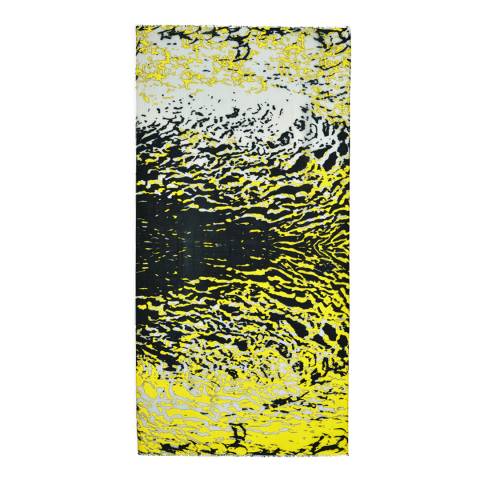 Yellow Abstract Print Scarf - BrandAlley